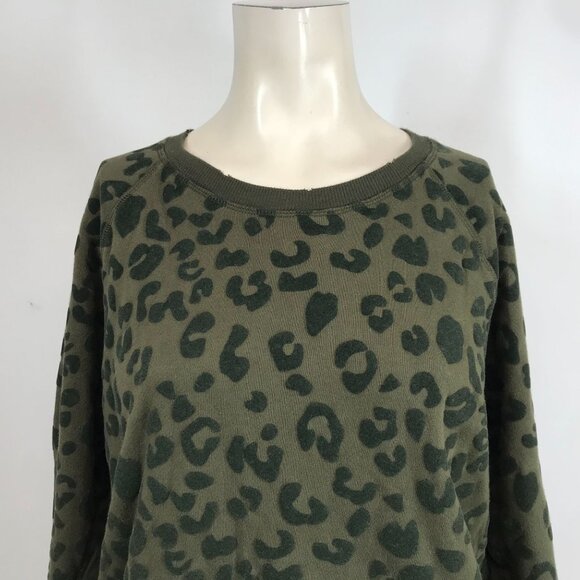 RAILS - WOMEN'S LARGE- GREEN LONG SLEEVE CREW NECK COTTON BLEND SWEATSHIRT - Picture 2 of 8